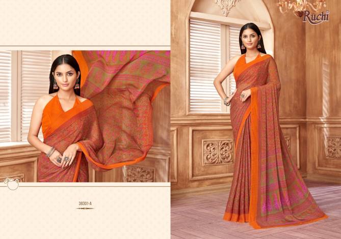 Star Chiffon 178 By Ruchi Daily Wear Chiffon Saree Suppliers In India